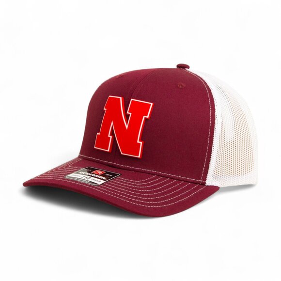 Nebraska Cornhuskers Scarlet 3D Snapback Trucker Hat- Cardinal/ White - Picture 1 of 3